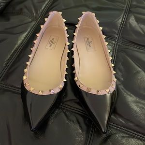 Valentino Garavani Patent rockstud ballet flat